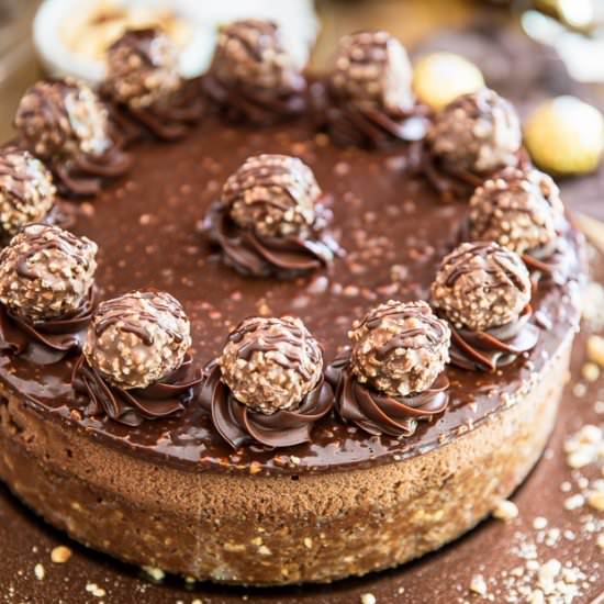 Ferrero Rocher Nutella Cheesecake