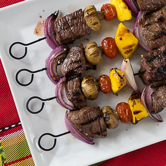 Tangy Sweet Beef Kebabs