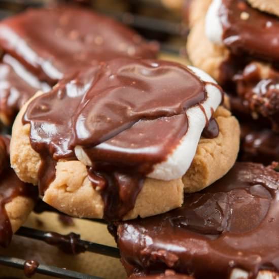 Peanut Butter Marshmallow Cookies