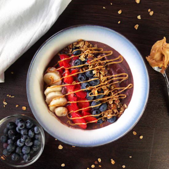 Acai Peanut Butter Bowl