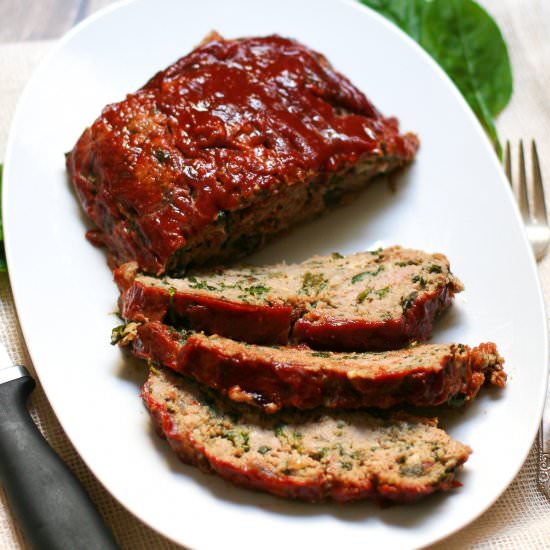 Turkey Meatloaf with Greens