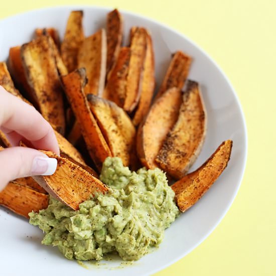 Chili Lime Baked Sweet Potato Wedges