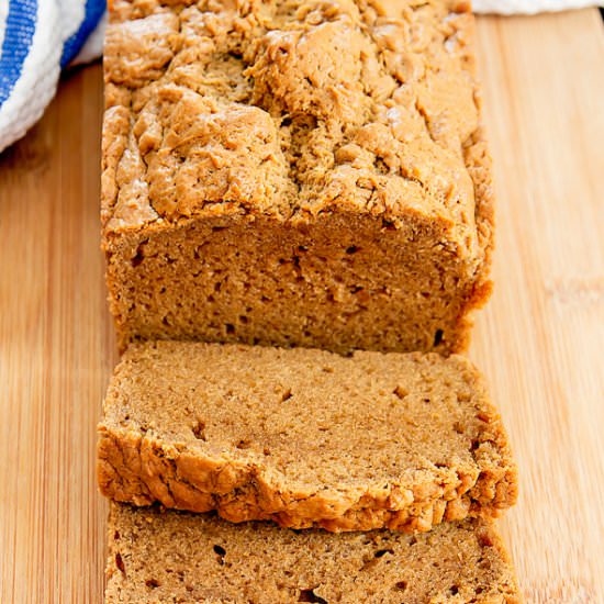 Flourless Peanut Butter Bread