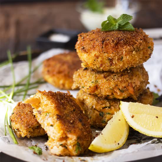 Salmon and Sweet Potato Fish Cakes
