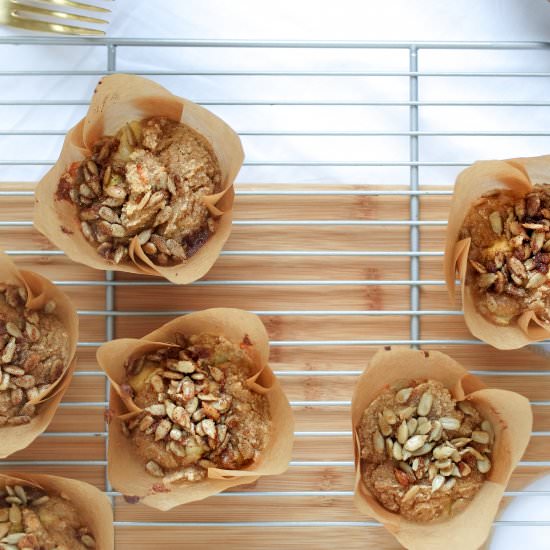 Cinnamon Streusel Zucchini Muffins