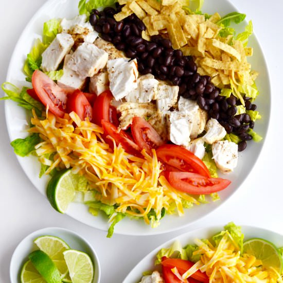 Fish Taco Salad + Avocado Dressing