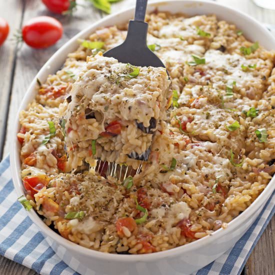 Eggplant Parm Rice Casserole
