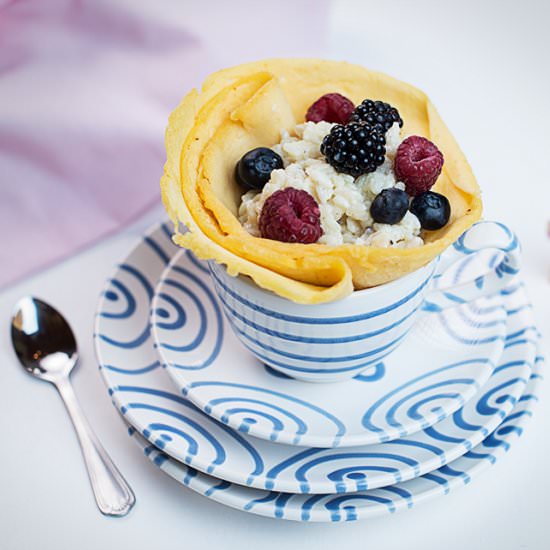 Sweet Pancakes with Rice Pudding