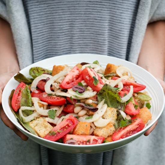 Tuscan White Bean Panzanella