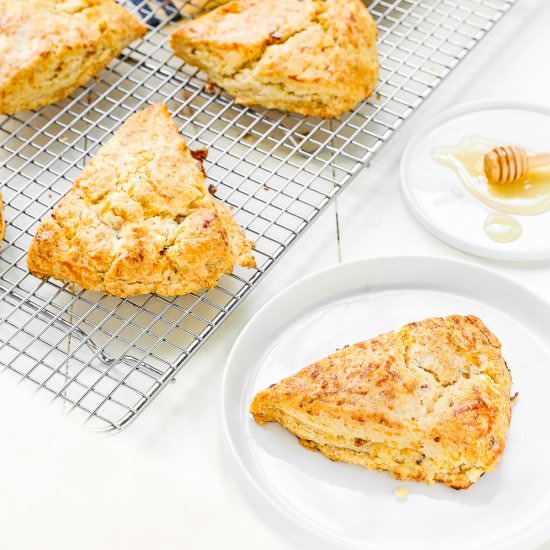 Honey Bacon Cheddar Scones