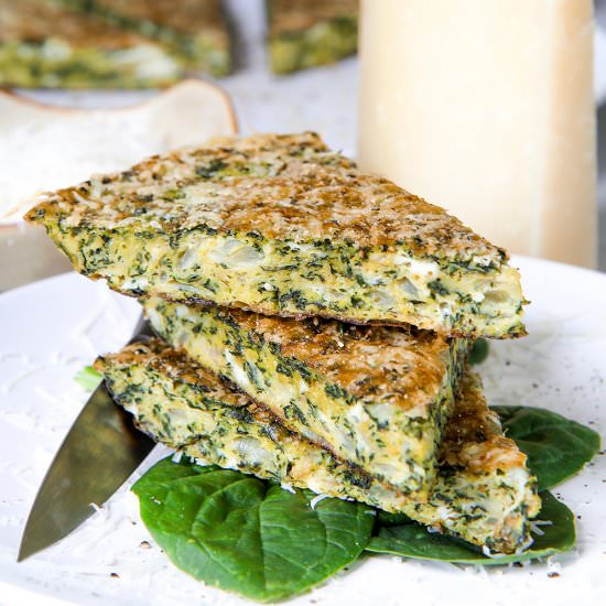 Frittata with Spinach and Goat Cheese