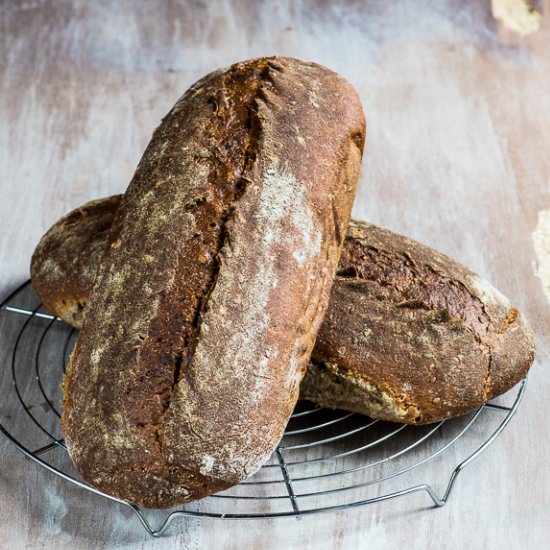 Buckwheat Flaxseeds Sourdough Bread