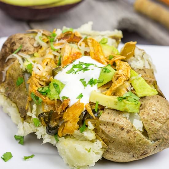 Enchilada Baked Potatoes