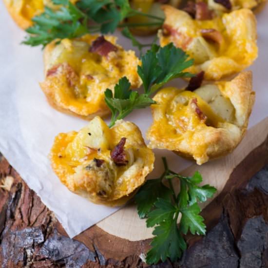 Potato Cheese Bacon Mini Tarts