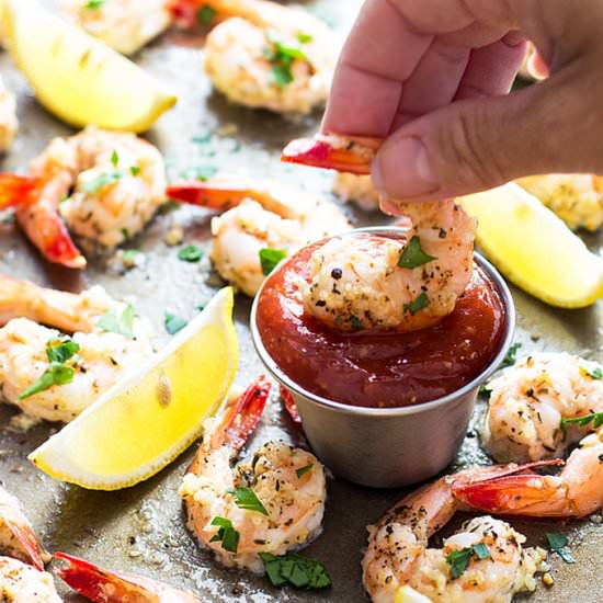 roasted garlic parmesan shrimp