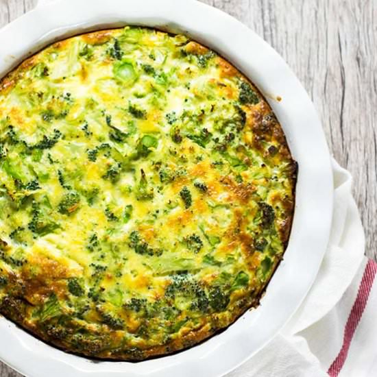 Crustless Broccoli Quiche
