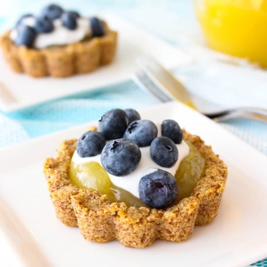 lemon blueberry tartlets