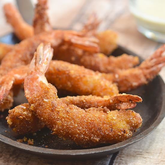 Cereal-Crusted Shrimps