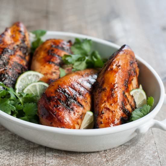 Bourbon Cilantro Lime Chicken