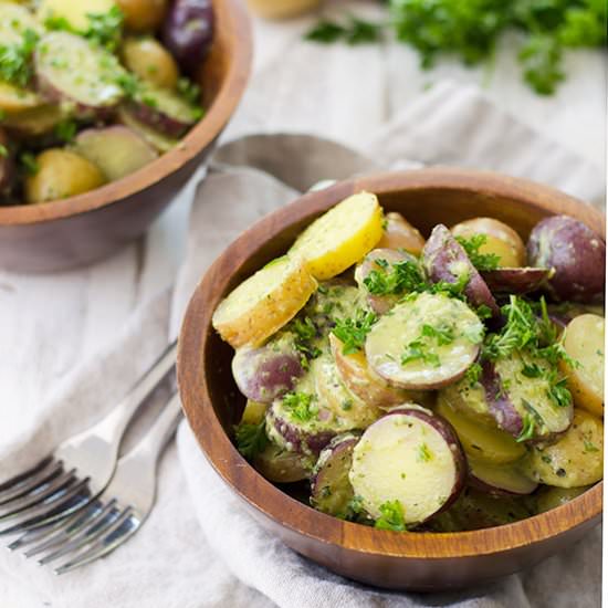 Red, White and Blue Potato Salad