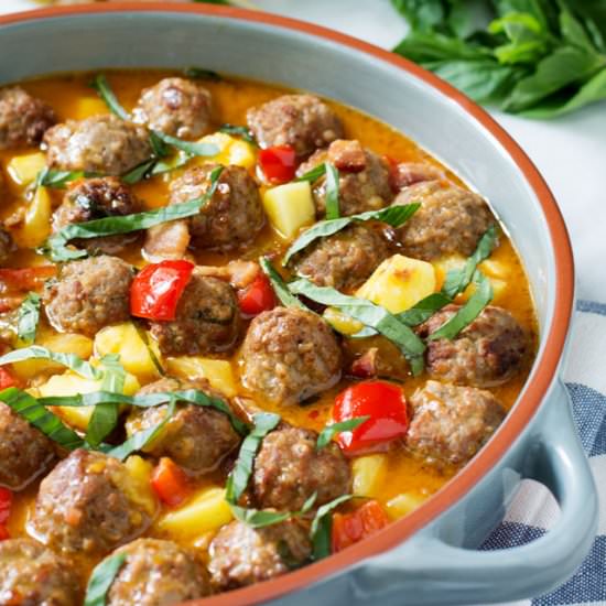 Thai Coconut Curry Meatballs