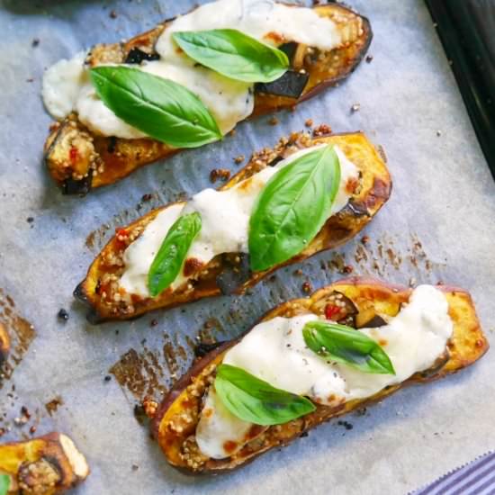 Sweet Potato Aubergine Melts