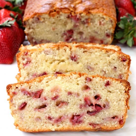 Strawberry Rum Pound Cake