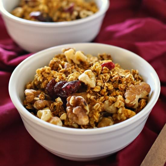 Pumpkin Cranberry Granola