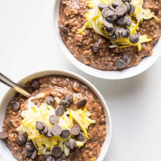 Double Chocolate Zucchini Oats