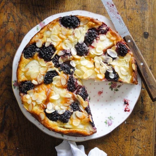 pear & blackberry clafoutis