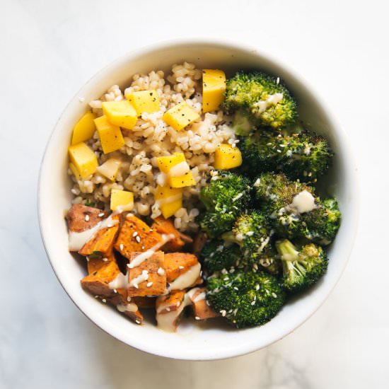 Vegan Sweet Potato Buddha Bowl