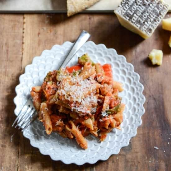 Vegetable + Smoked Gouda Penne