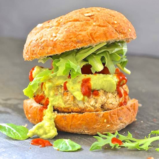 White Bean Artichoke Burgers