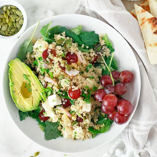 Quinoa Salad with Grapes