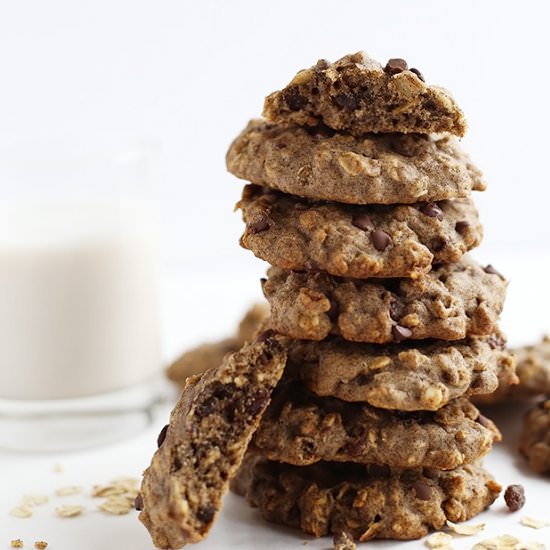 Oatmeal Chocolate Chip Raisin Cookies
