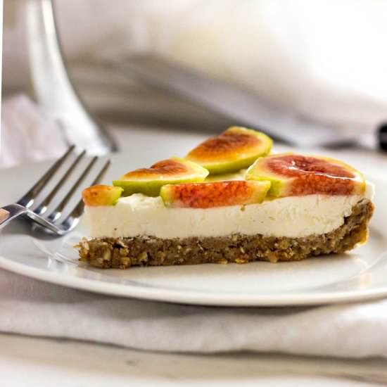 No Bake Cheesecake Fig Tart