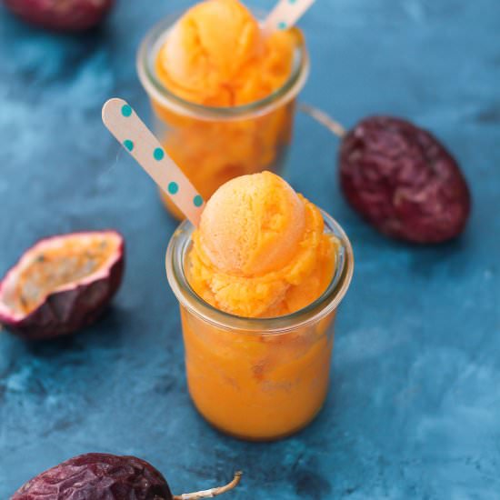 Mango Passion Fruit Sorbet