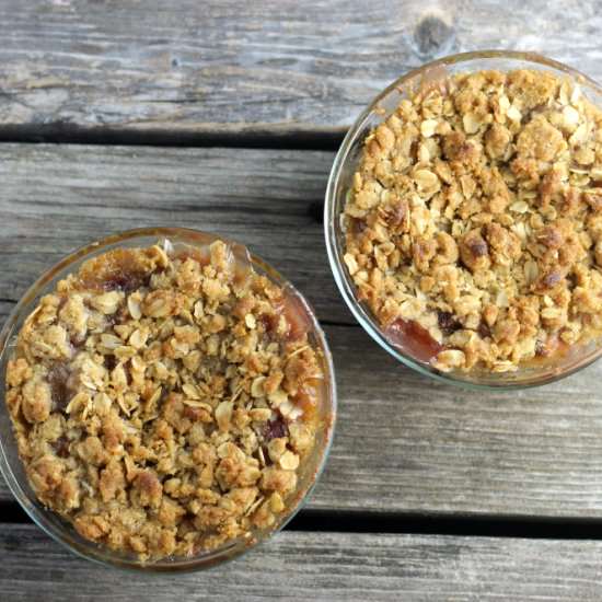Peach Crisp For One