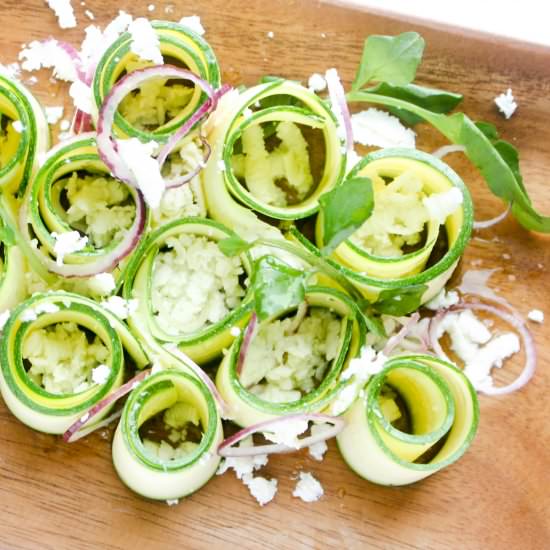 Zucchini Goat Cheese Salad