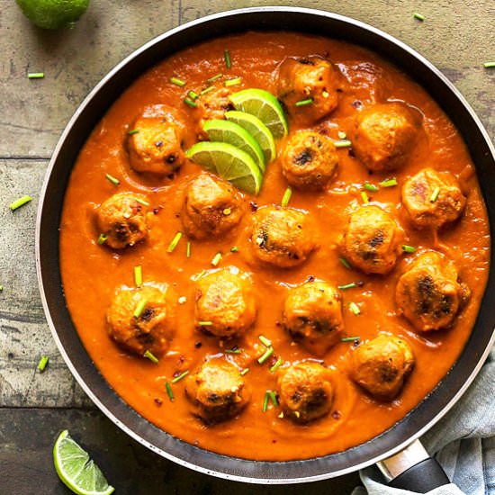 Veggie Balls in Masala Sauce