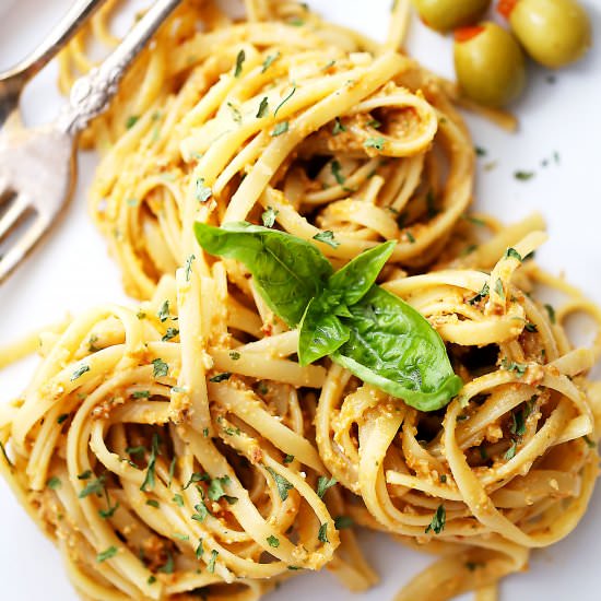 Olive Pesto Pasta