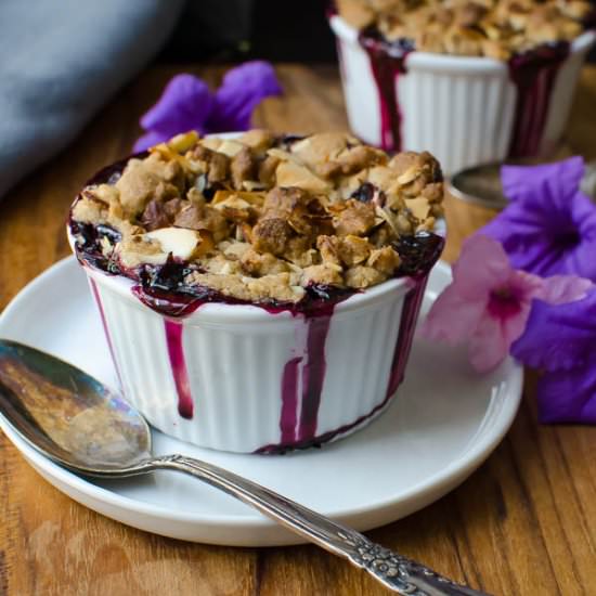 Blueberry Lemon Almond Crisp