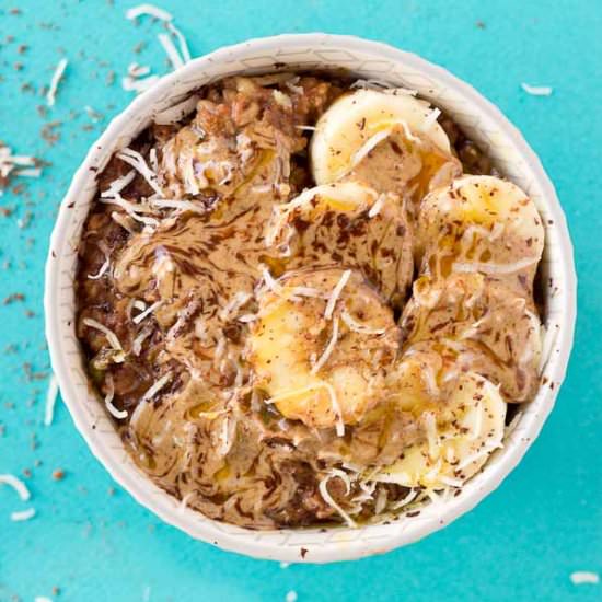 Chocolate Zoats (Zucchini Oatmeal)