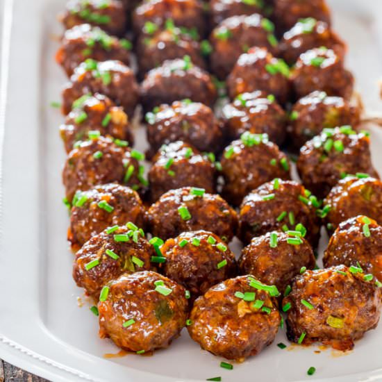 Sweet and Spicy Korean Meatballs