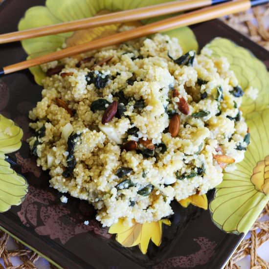 Quinoa Basil Stir-Fry With Mango