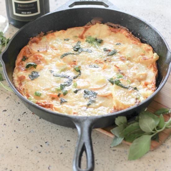 Potato Zucchini Frittata