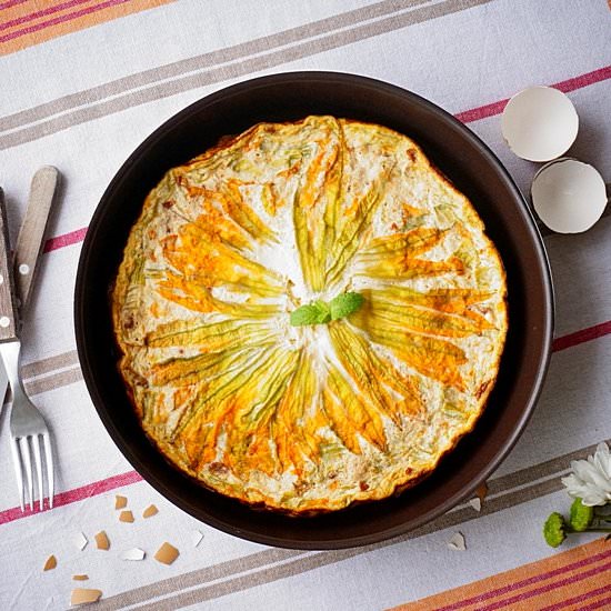 Zucchini Flower Frittata