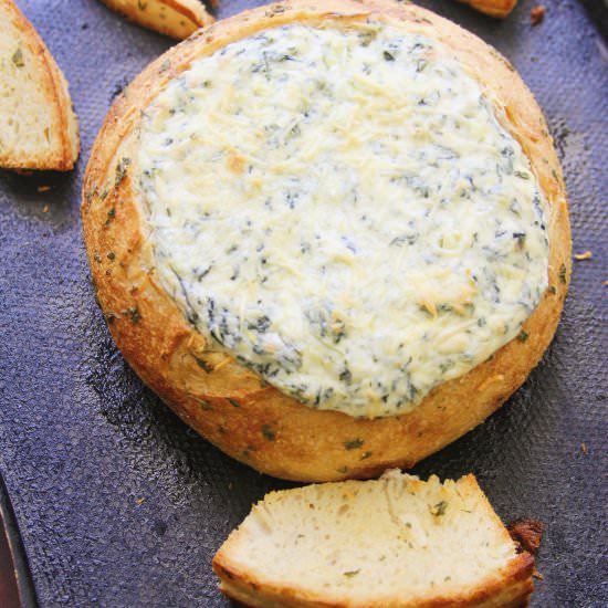 Spinach & Artichoke Bread Bowl