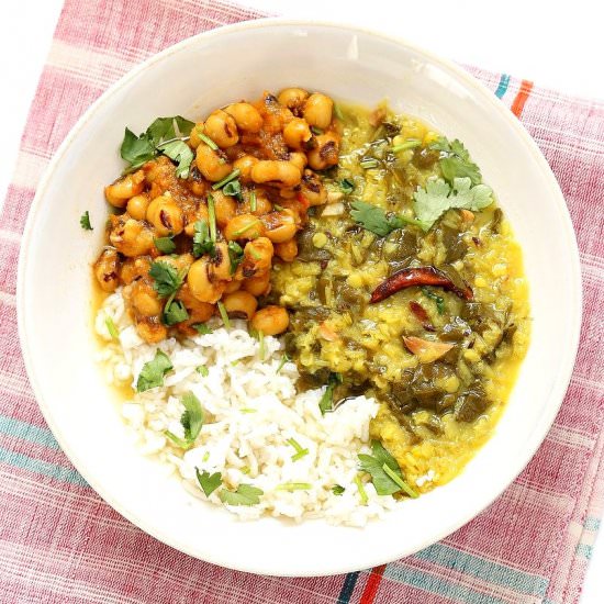 Hariyali Dal – Lentil Chard Soup