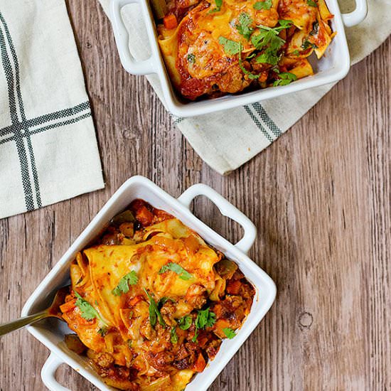 Cheesy Lazy Lasagna